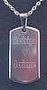 Dog Tag Stainless Steel  Personalized Pendant Small